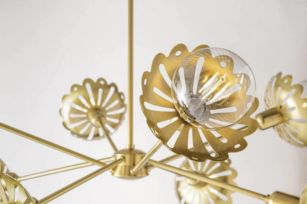 Floral Chandelier Inspired by Art Nouveau - Chandeliers & Pendants - The Well Appointed House