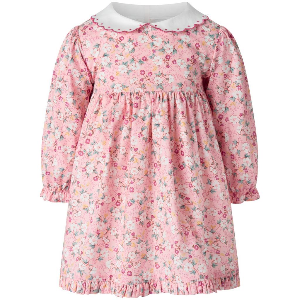 Floral Scalloped Collar Dress & Bloomers - The Well Appointed House
