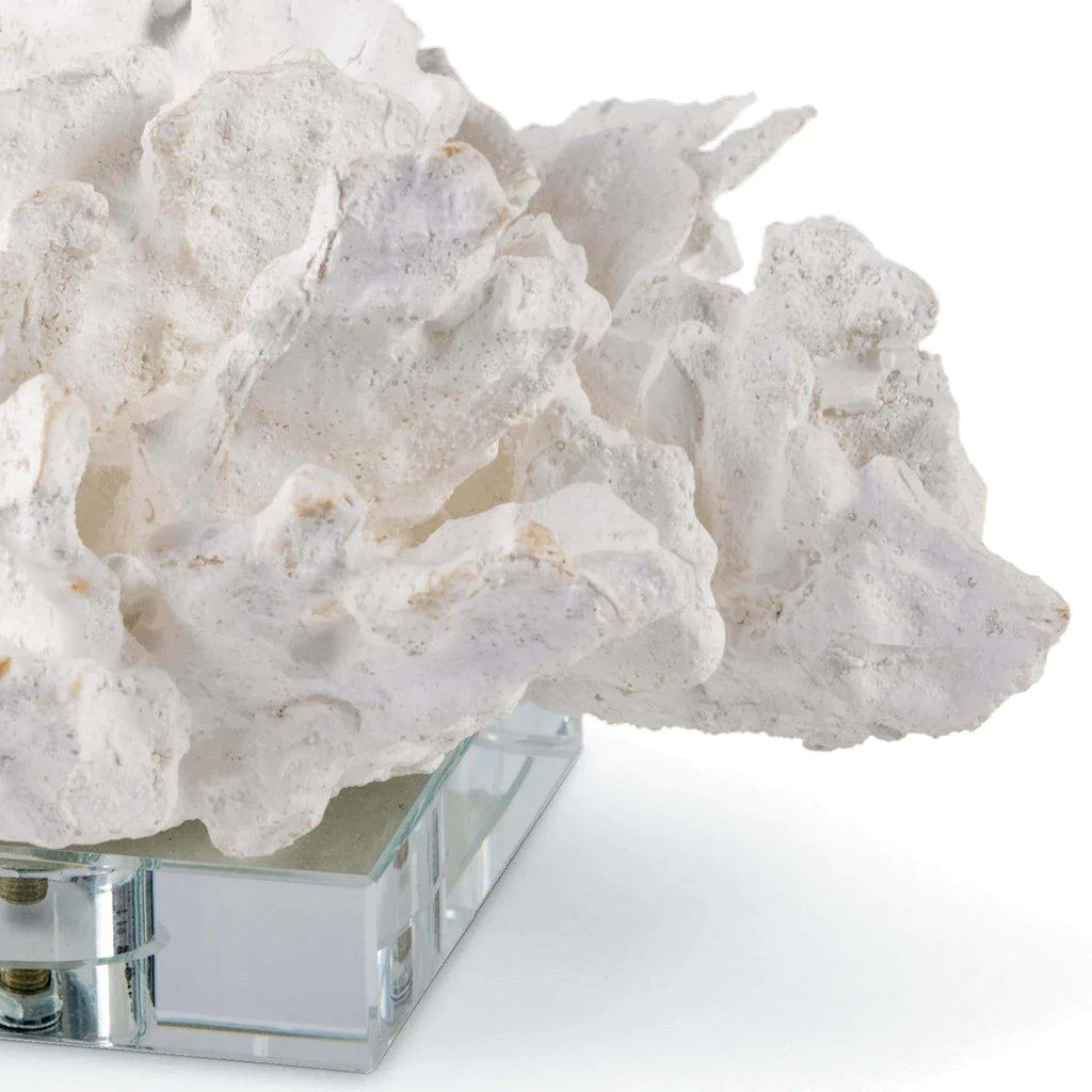 Flower Coral On Crystal Base (White) - Decorative Objects - The Well Appointed House