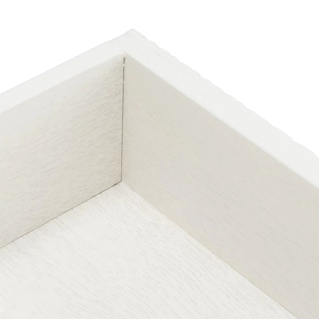 Four Drawer Textured Classic Contemporary Console in White – The Well ...