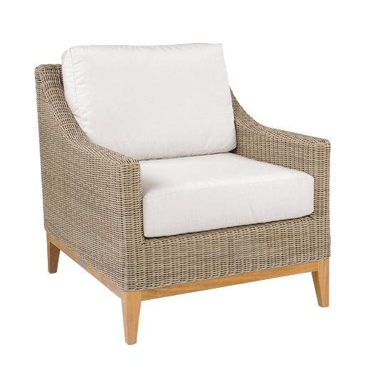 Frances Outdoor Wicker Lounge Chair - Outdoor Chairs & Chaises - The Well Appointed House