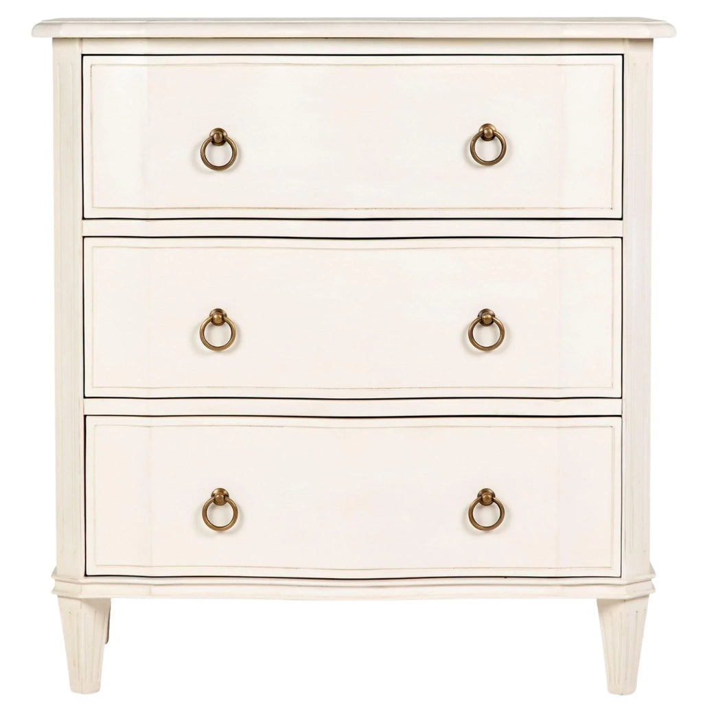 French Inspired Chest with Antiqued Drawer Pulls - Nightstands & Chests - The Well Appointed House