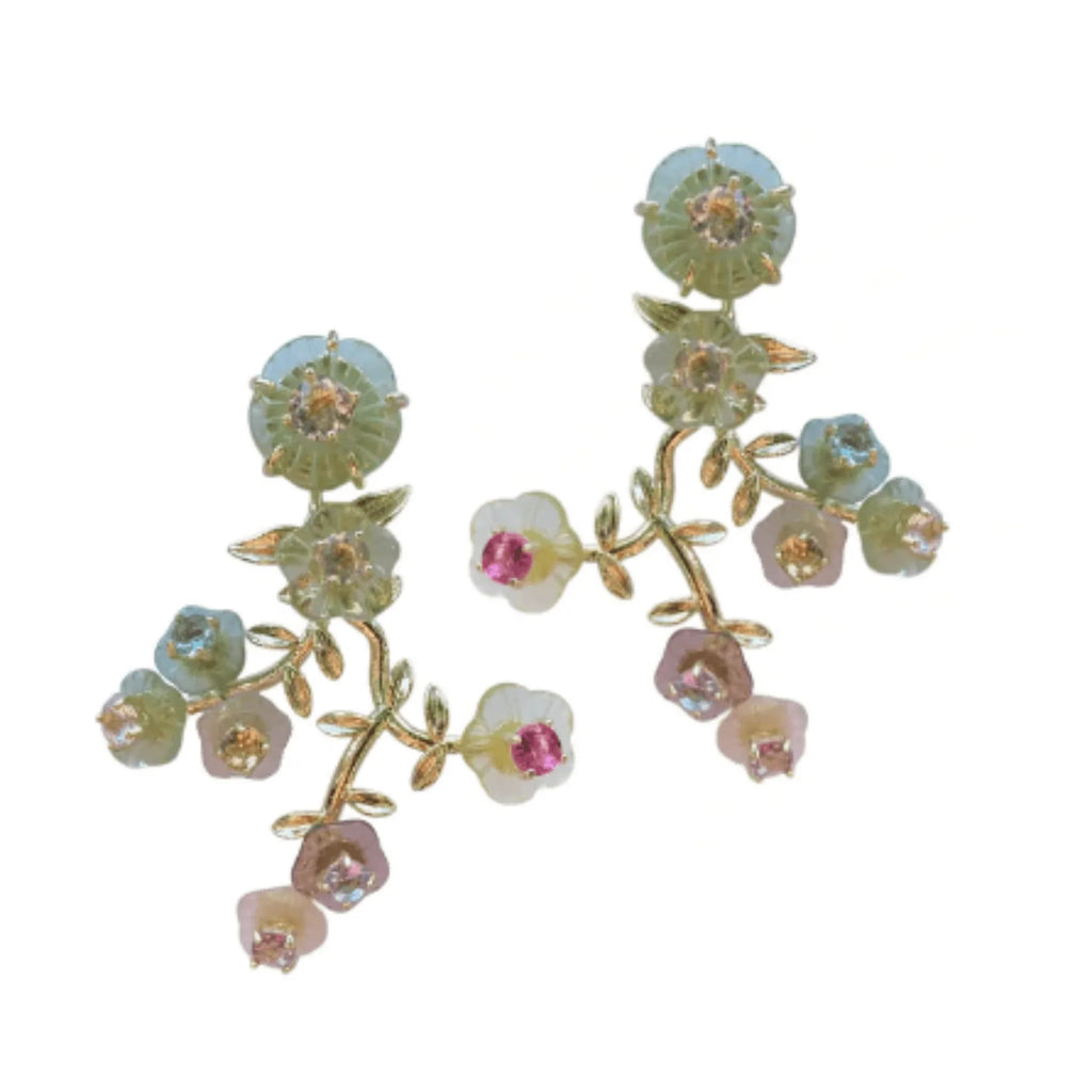 Garden Chinoiserie Vine Earrings - Gifts for Her - The Well Appointed House