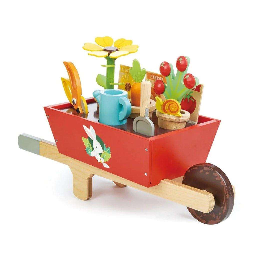 Gardening & Wheelbarrow Wooden Toy Set - Little Loves Pretend Play - The Well Appointed House