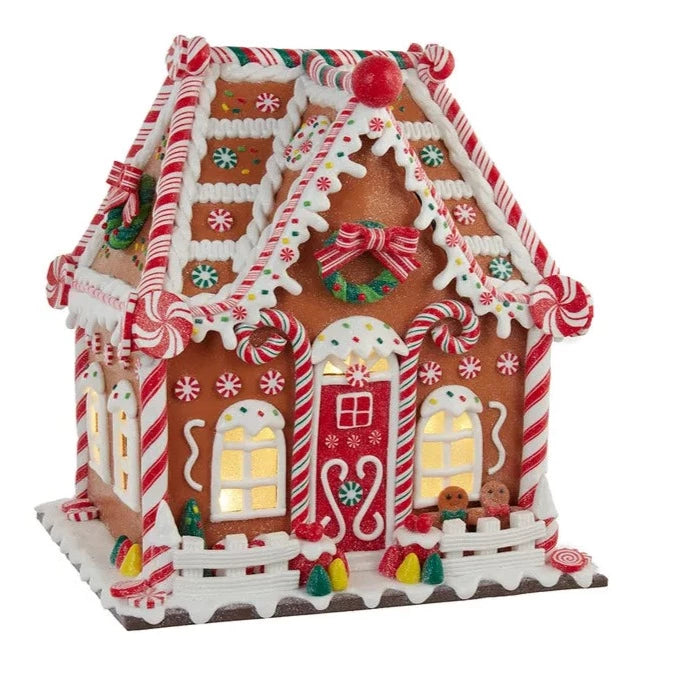 13" Battery Operated LED Gingerbread House - Well Appointed House