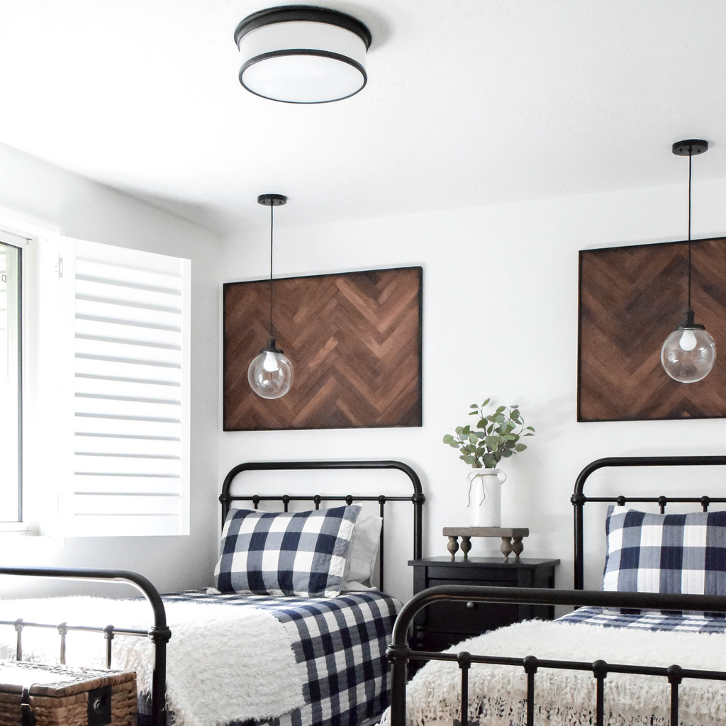 Geneva Opal Glass Flush Mount ‚ Available in Five Finishes - Flush Mounts - The Well Appointed House