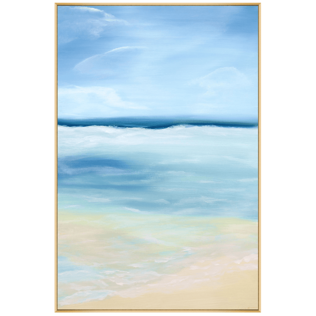 Gentle Waves 2 Framed Wall Art - Paintings - The Well Appointed House