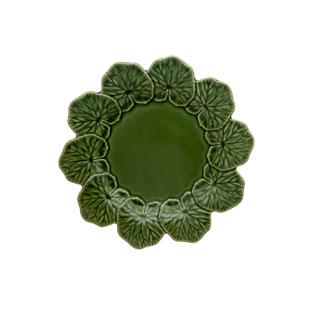 Geranium Dinner Plate, Green - The Well Appointed House