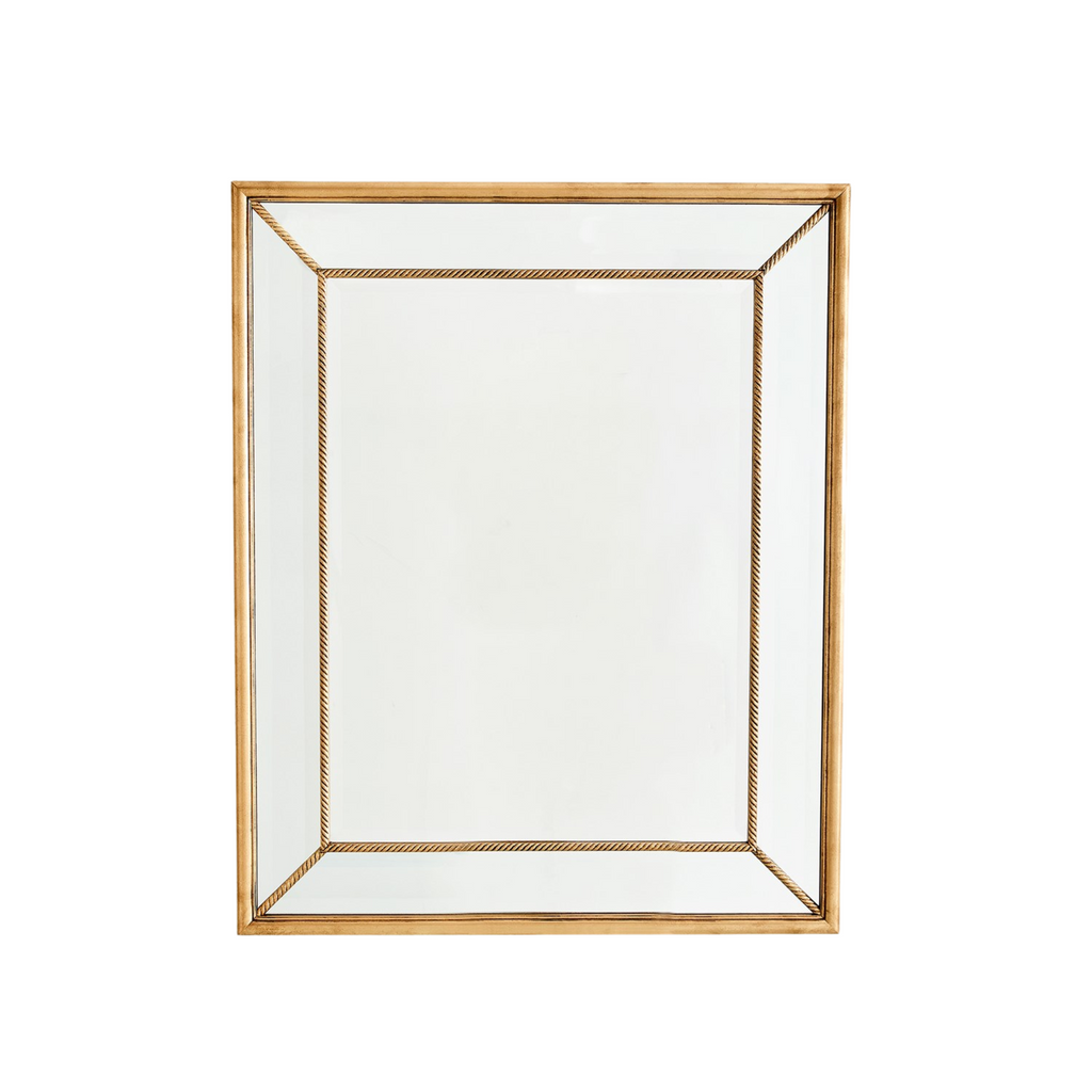 Gold Gilded Rope Mirror - The Well Appointed House