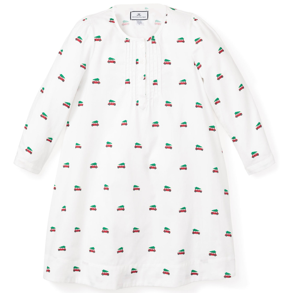 Girl's Twill Beatrice Nightgown in Holiday Journey - The Well Appointed House 