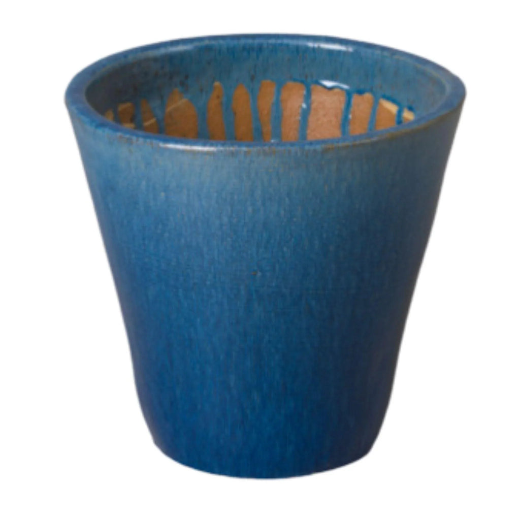 Glazed Tapered Planter - Outdoor Planters - The Well Appointed House