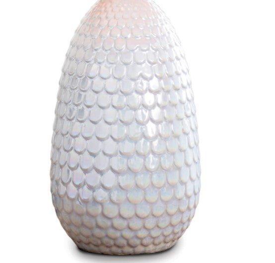 Glimmer Ceramic Table Lamp (Pearlized White) - Table Lamps - The Well Appointed House