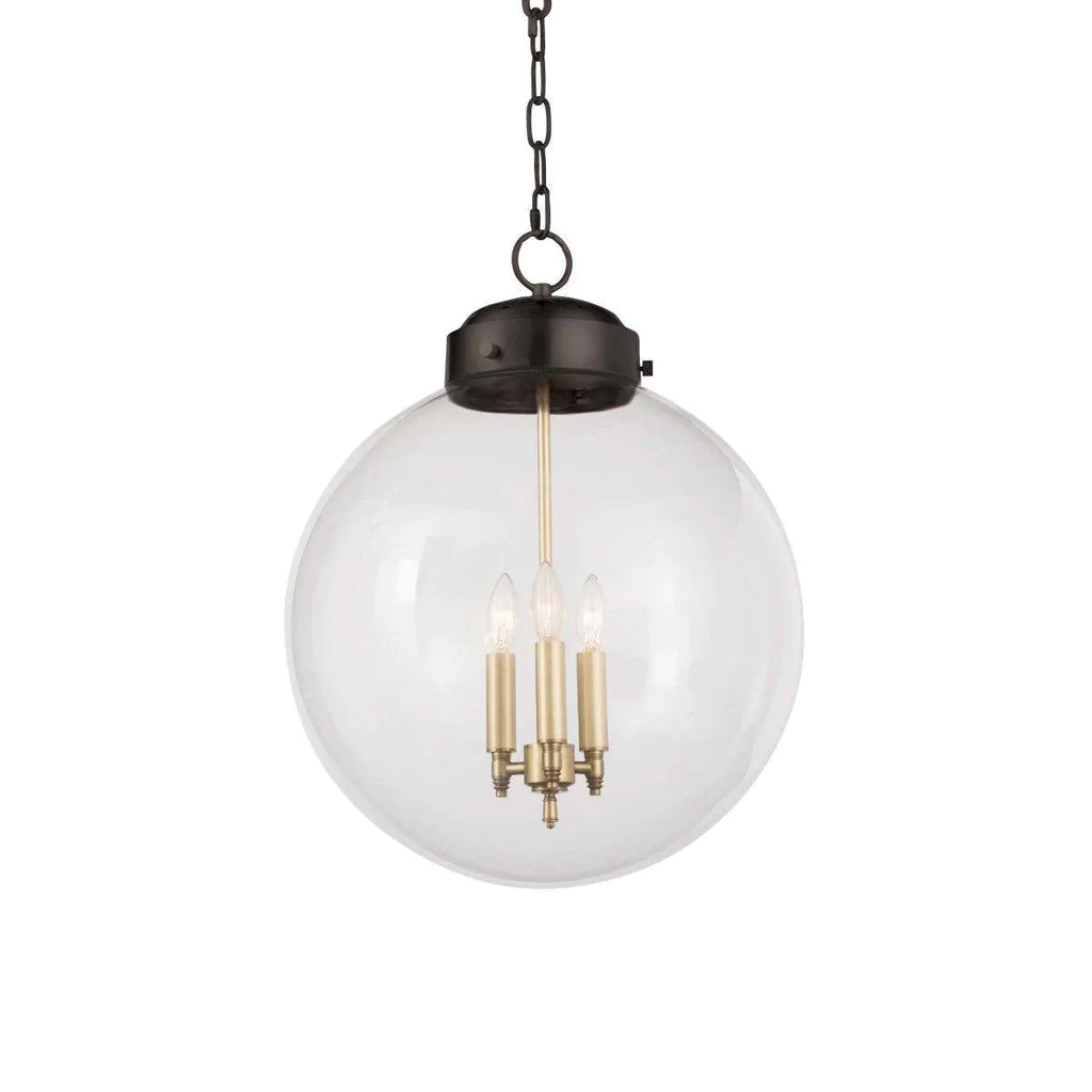 Globe Pendant (Oil Rubbed Bronze and Natural Brass) - Chandeliers & Pendants - The Well Appointed House