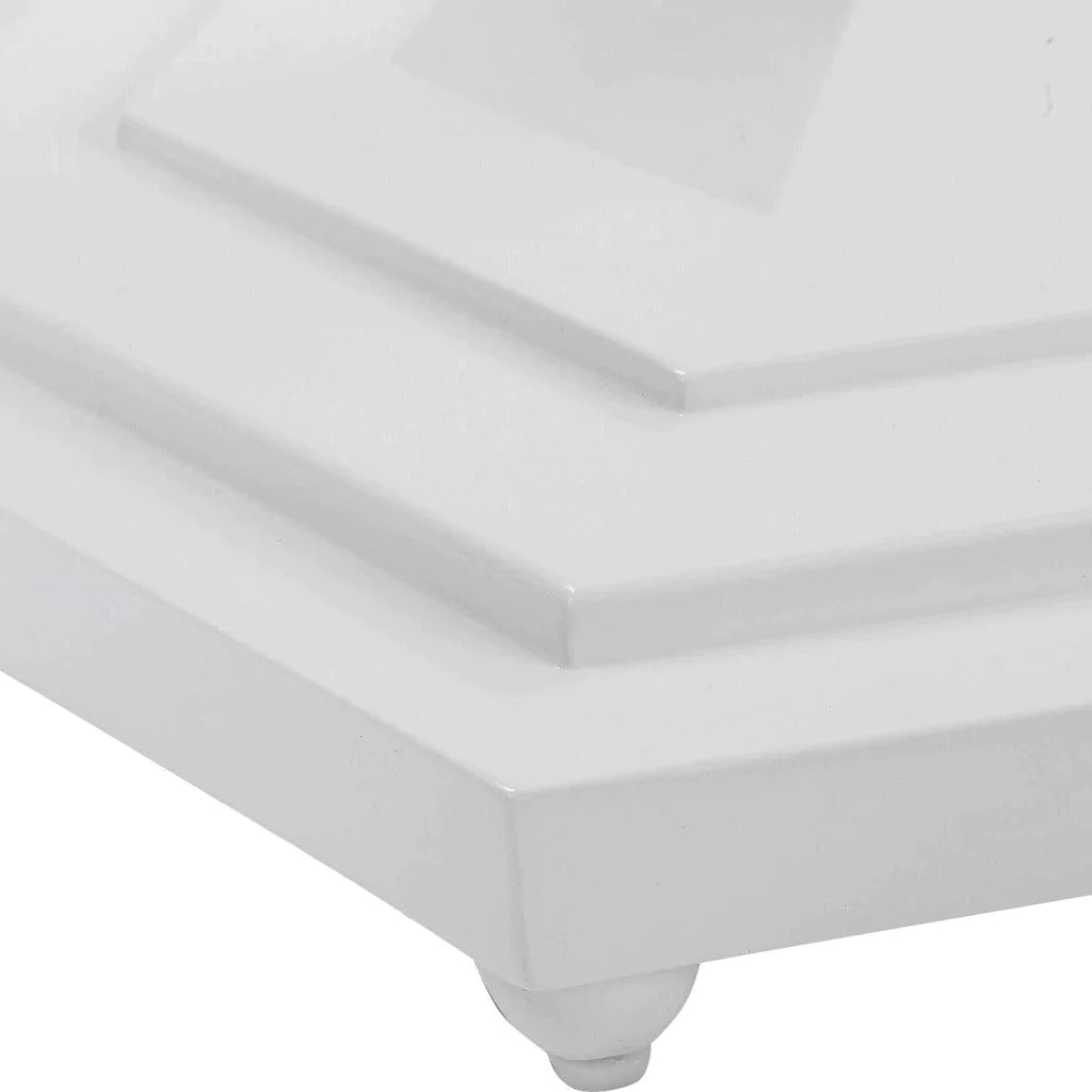 Glossy White Kabarda Foyer Table - - The Well Appointed House