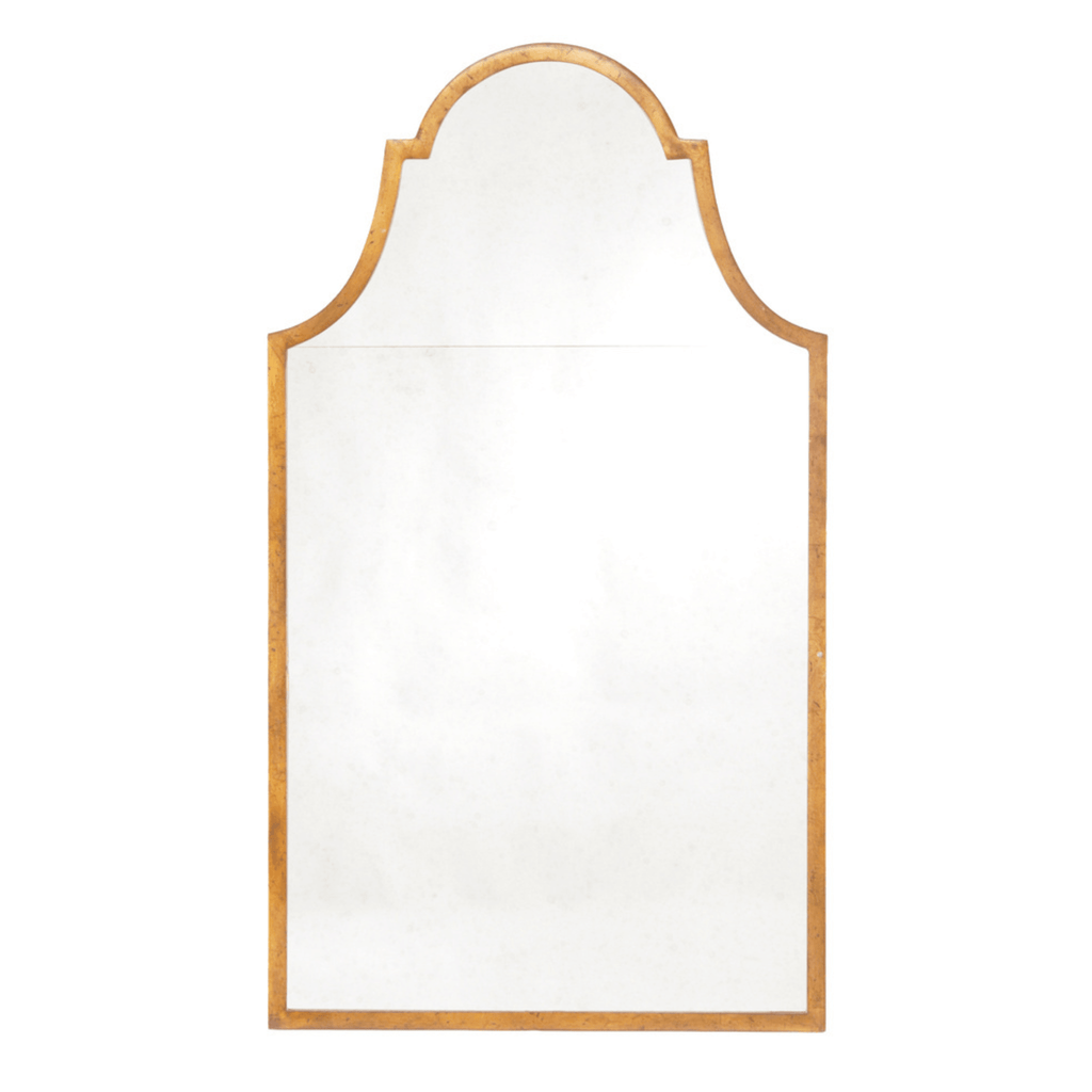Gold Leaf Architectural Arch Wall Mirror - Wall Mirrors - The Well Appointed House