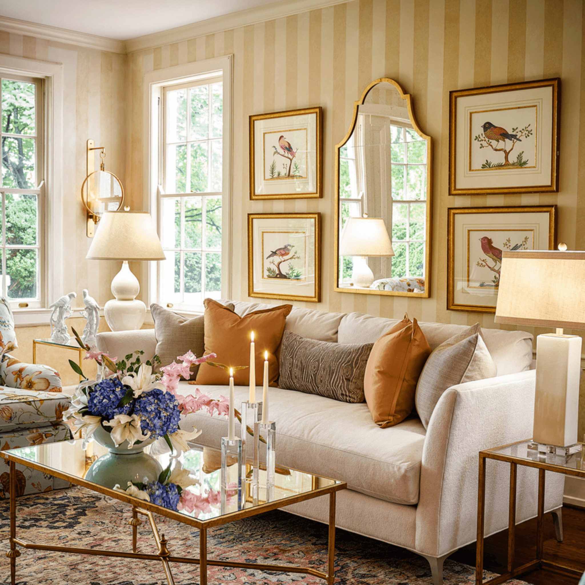 Gold Leaf Architectural Arch Wall Mirror – The Well Appointed House