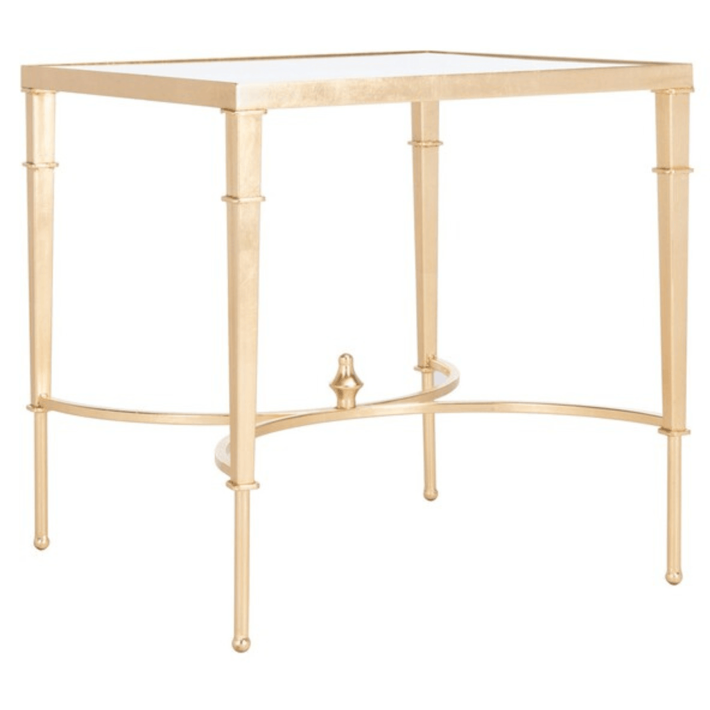 Gold Leaf Glass Top Accent Table - Side & Accent Tables - The Well Appointed House