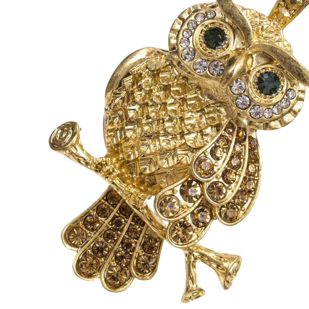 Gold Owl Hanging Ornament - Christmas Ornaments - The Well Appointed House