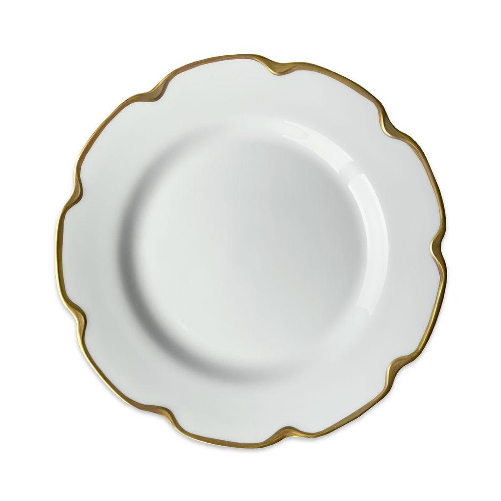 Gold Rimmed Grace Buffet Plate - The Well Appointed House