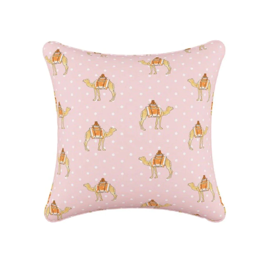 Gray Malin For Cloth & Co. Camel Dot Pink Throw Pillow - Little Loves Pillows - The Well Appointed House
