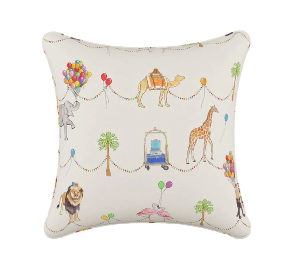 Gray Malin For Cloth & Co. Parker Parade Multi Circus Theme Throw Pillow - Little Loves Pillows - The Well Appointed House