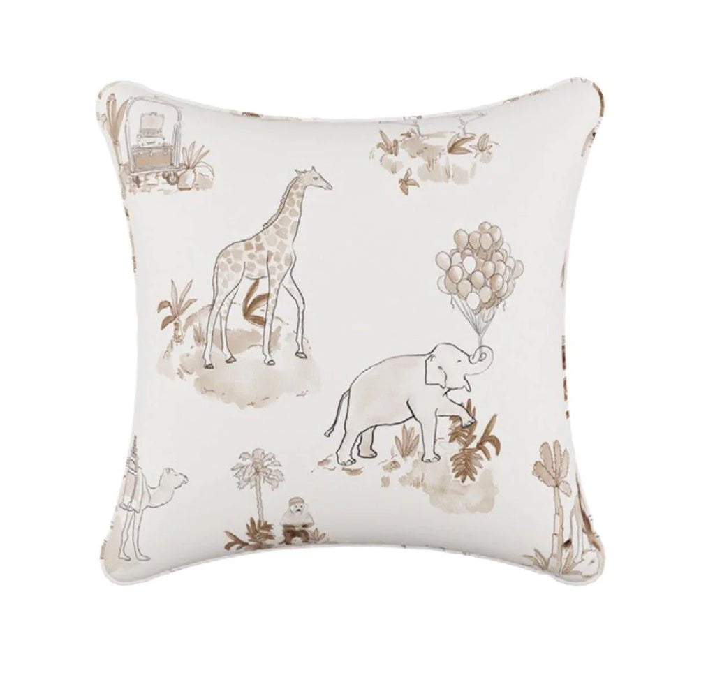 Gray Malin For Cloth & Co. Toile Tan Throw Pillow - Little Loves Pillows - The Well Appointed House