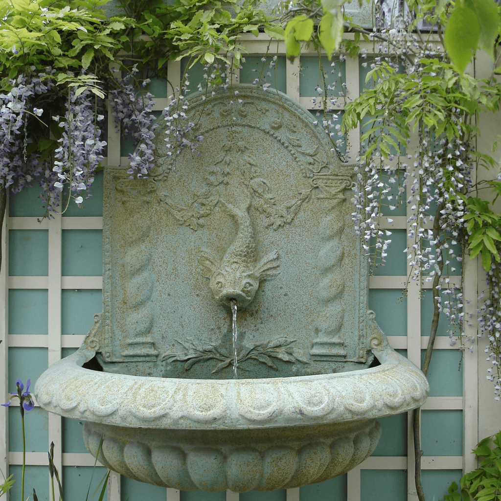Great Dolphin Bowl Garden Fountain - Fountains - The Well Appointed House