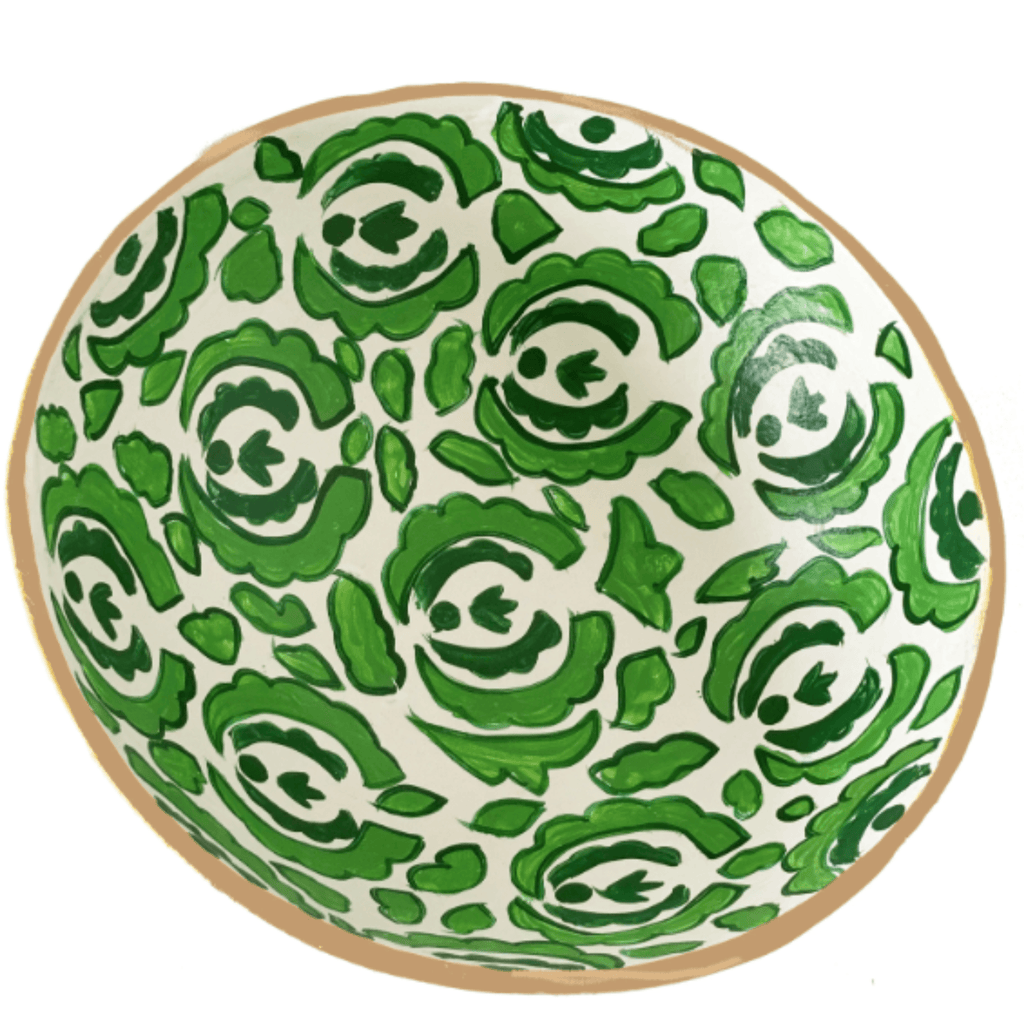 Green & White Beaumont Accent Bowl - Decorative Bowls - The Well Appointed House