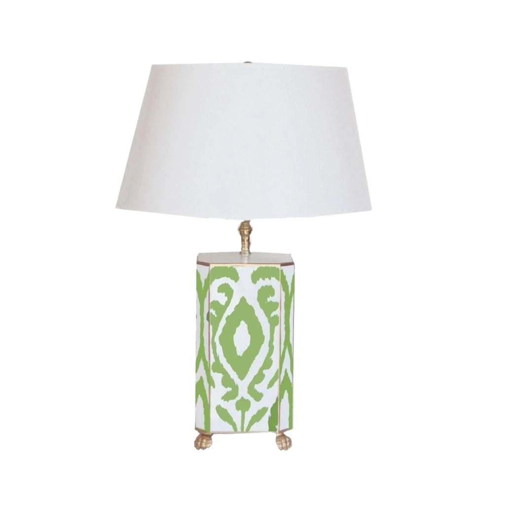 Green Ikat Table Lamp - Table Lamps - The Well Appointed House