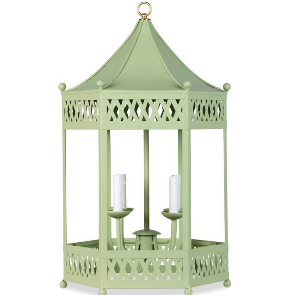 Green Pagoda Lantern Chandelier - The Well Appointed House 