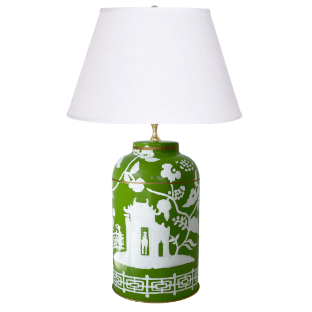 Green Xanadu Tea Caddy Lamp - Table Lamps - The Well Appointed House
