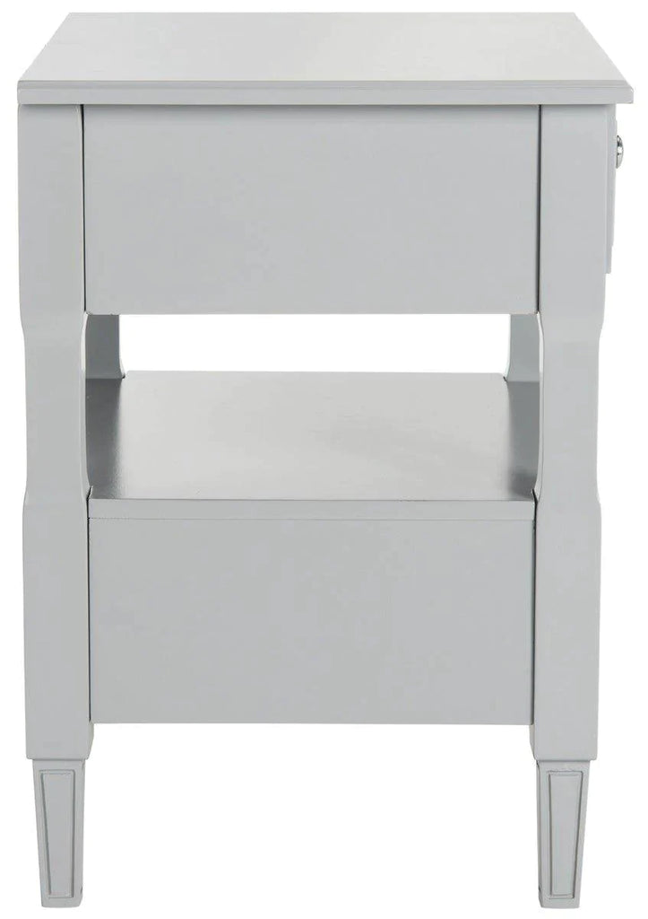 Grey Two Drawer Nightstand - Nightstands & Chests - The Well Appointed House