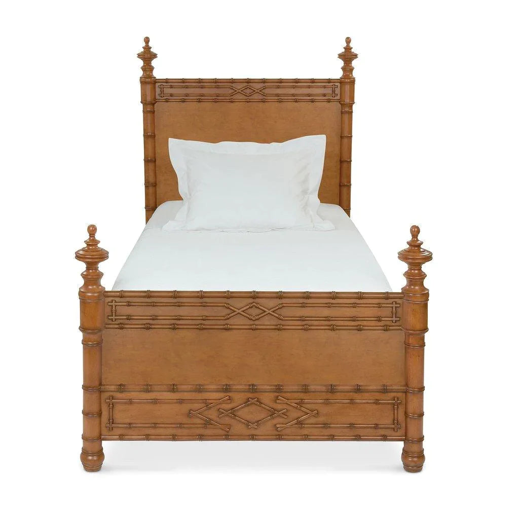 Hand Carved Bamboo Bed - Beds & Headboards - The Well Appointed House