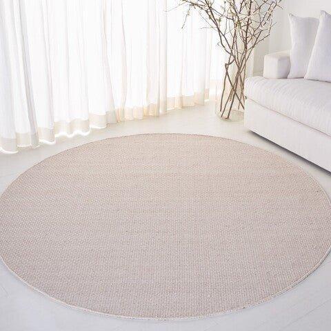 Hand Loomed Bone Ivory Wool Area Rug - Rugs - The Well Appointed House
