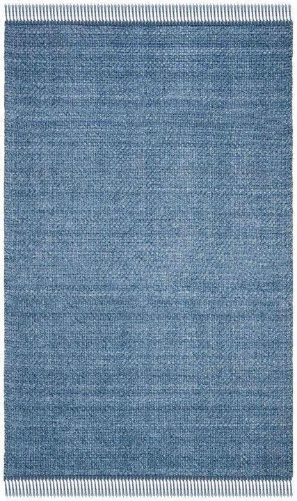 Hand Loomed Deep Blue Wool Area Rug – The Well Appointed House