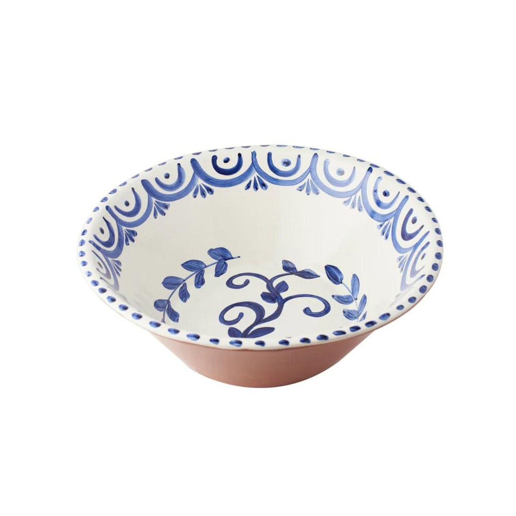 Hand Painted Blue & White Serving Bowl - Serveware - The Well Appointed House
