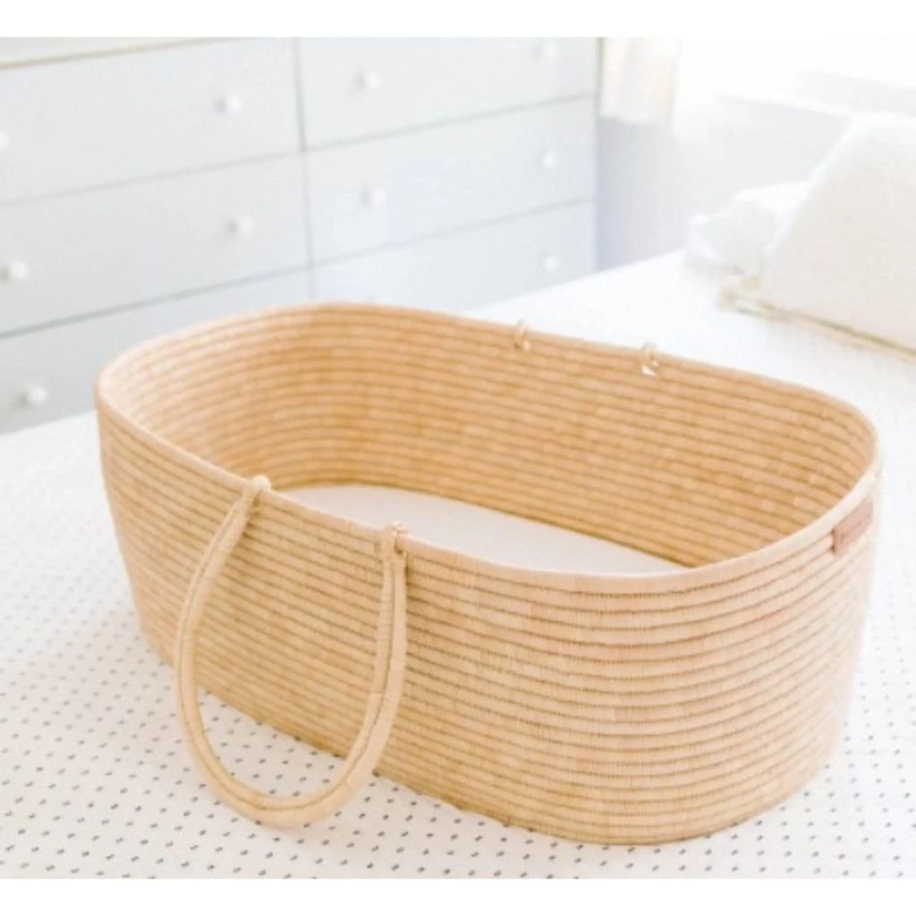 Handcrafted Natural Grass Malaika Basket - Little Loves Cribs,Changing Tables & Gliders - The Well Appointed House
