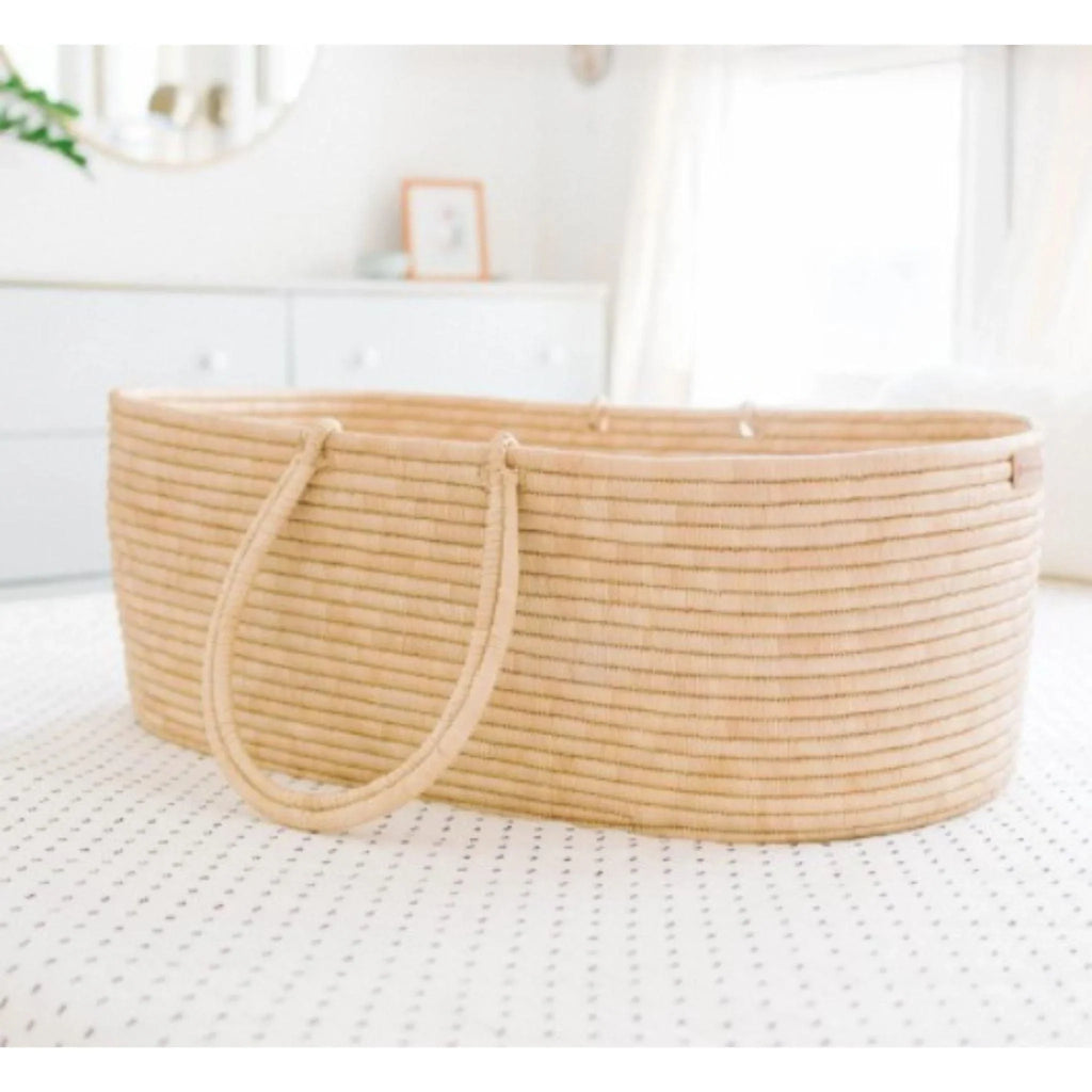 Handcrafted Natural Grass Malaika Basket - Little Loves Cribs,Changing Tables & Gliders - The Well Appointed House