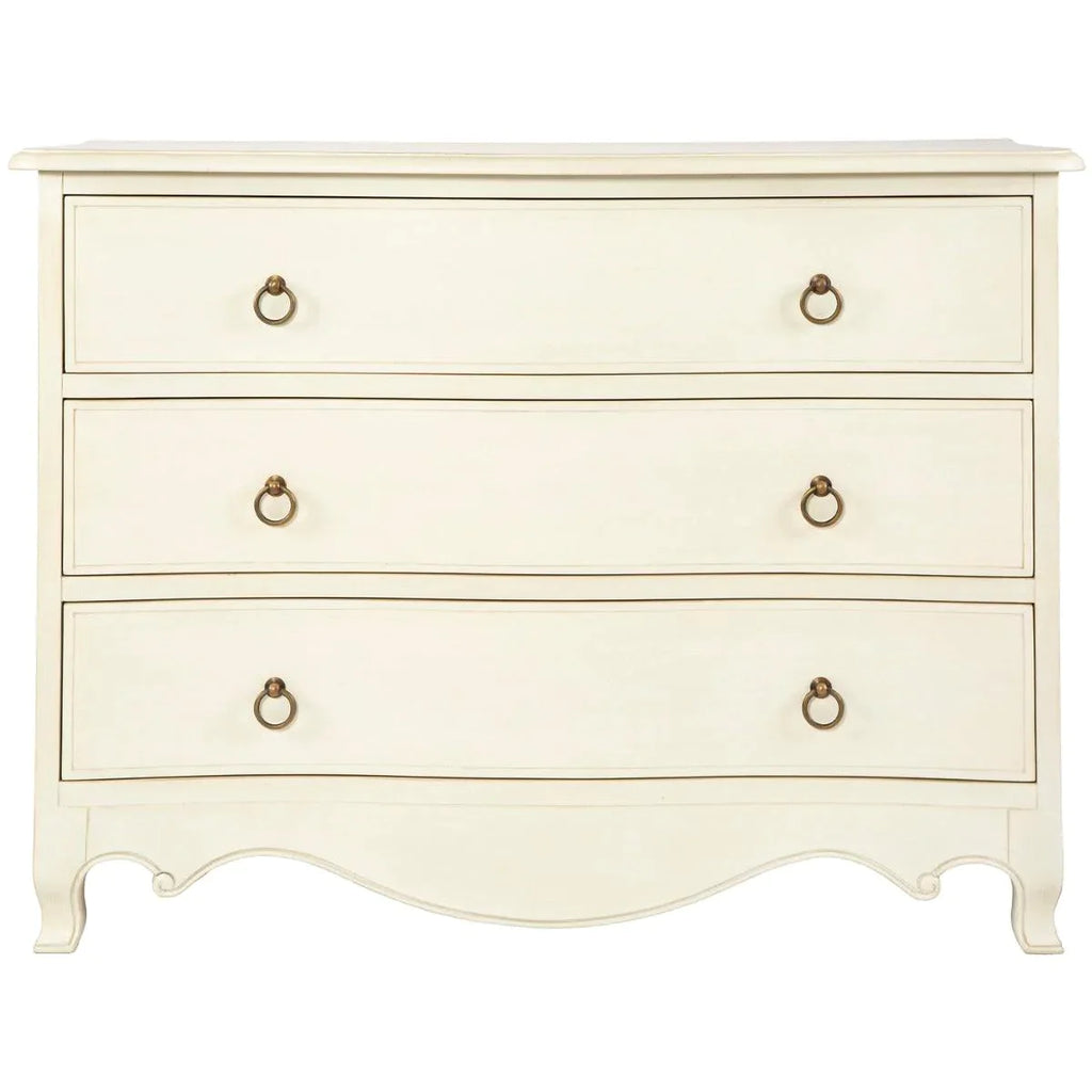 Handmade Antique Cream White Chest - Nightstands & Chests - The Well Appointed House