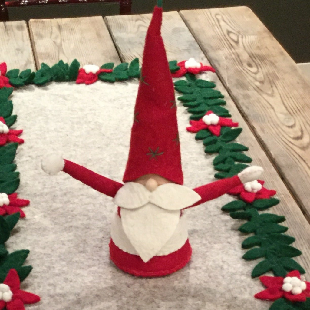 Handmade Christmas Gnome Tree Topper Hand Felted Wool – The Well ...