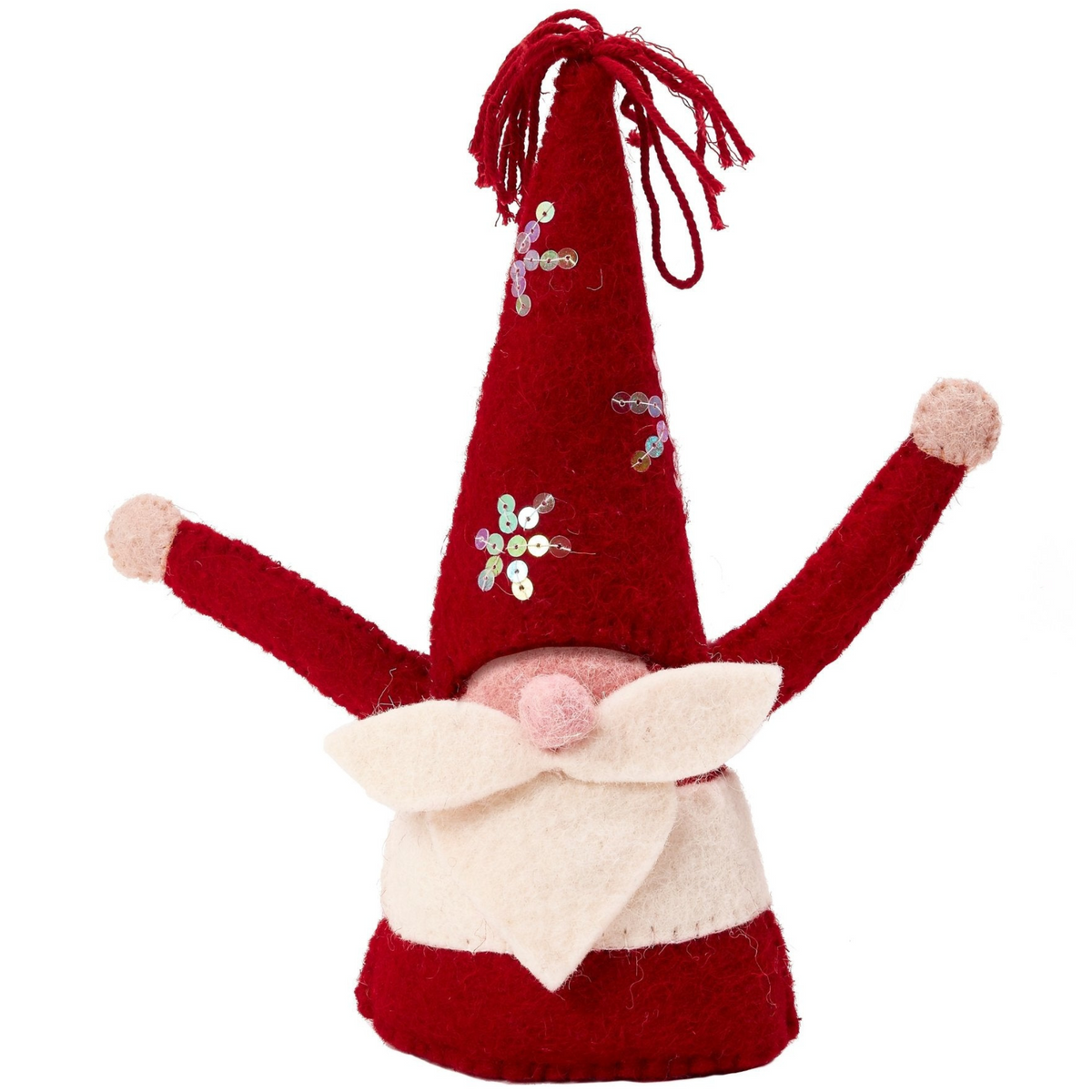 Handmade Christmas Gnome Tree Topper Hand Felted Wool – The Well ...