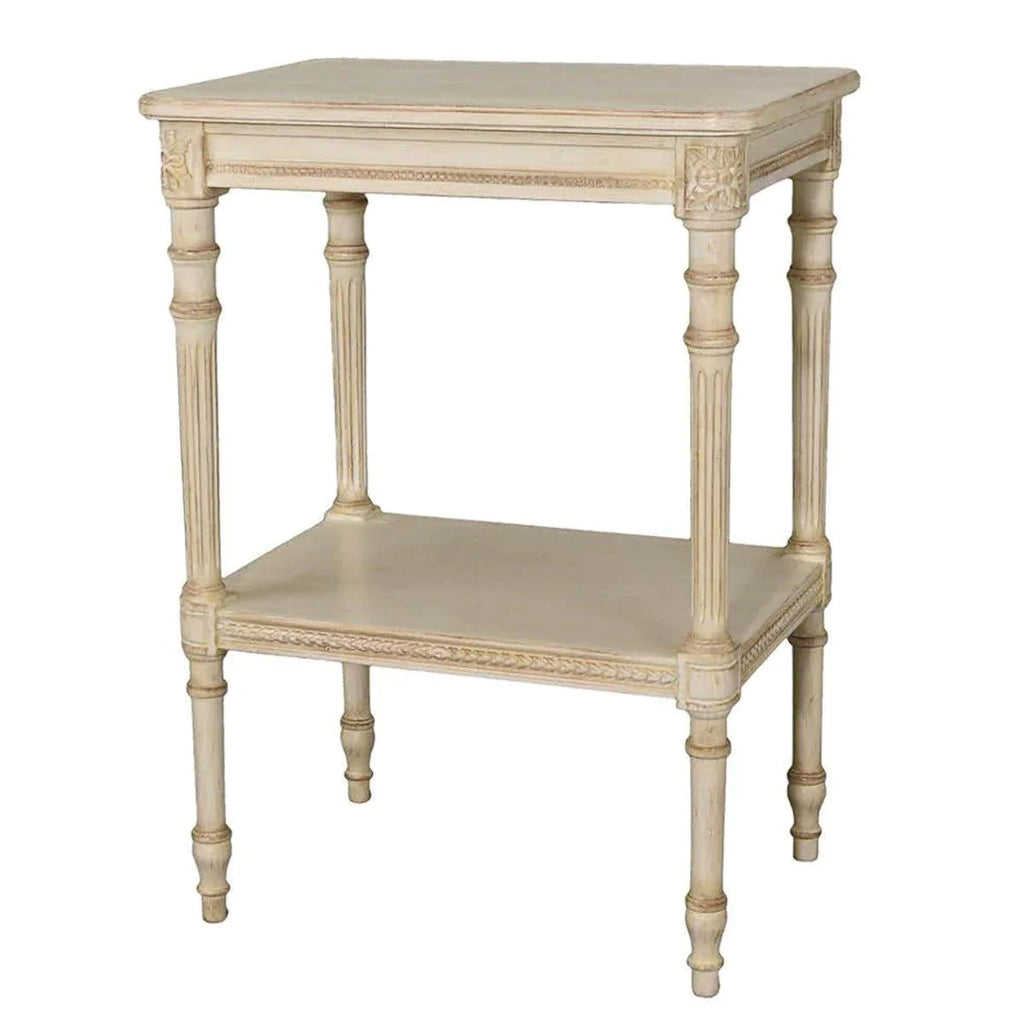 Handmade French Small Two Shelf Side Table - Side & Accent Tables - The Well Appointed House