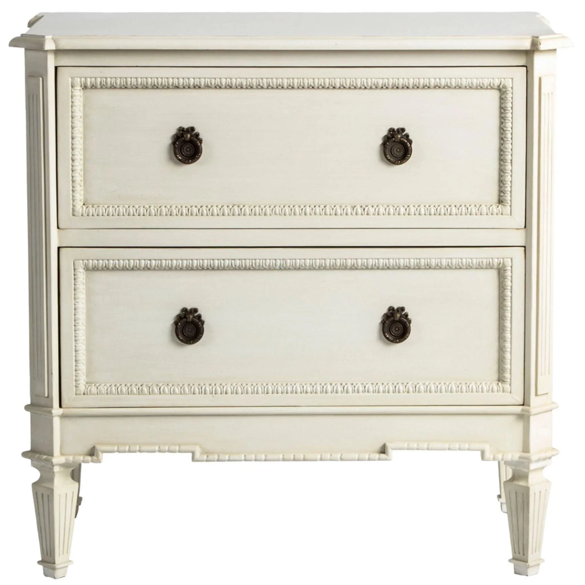 Handmade French Two Drawer Wood Chest – The Well Appointed House