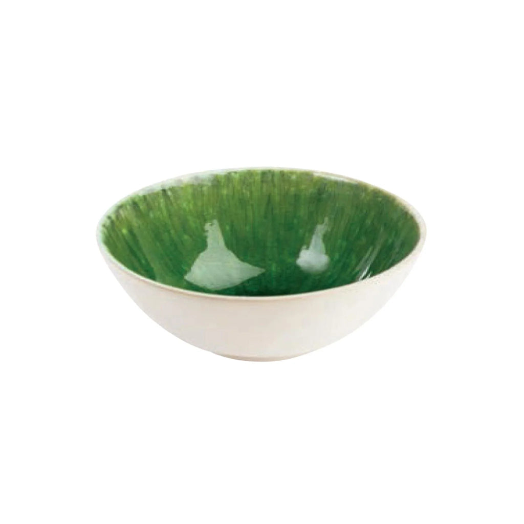 Handmade Green Reactive Glazed Serving Bowl - Serveware - The Well Appointed House
