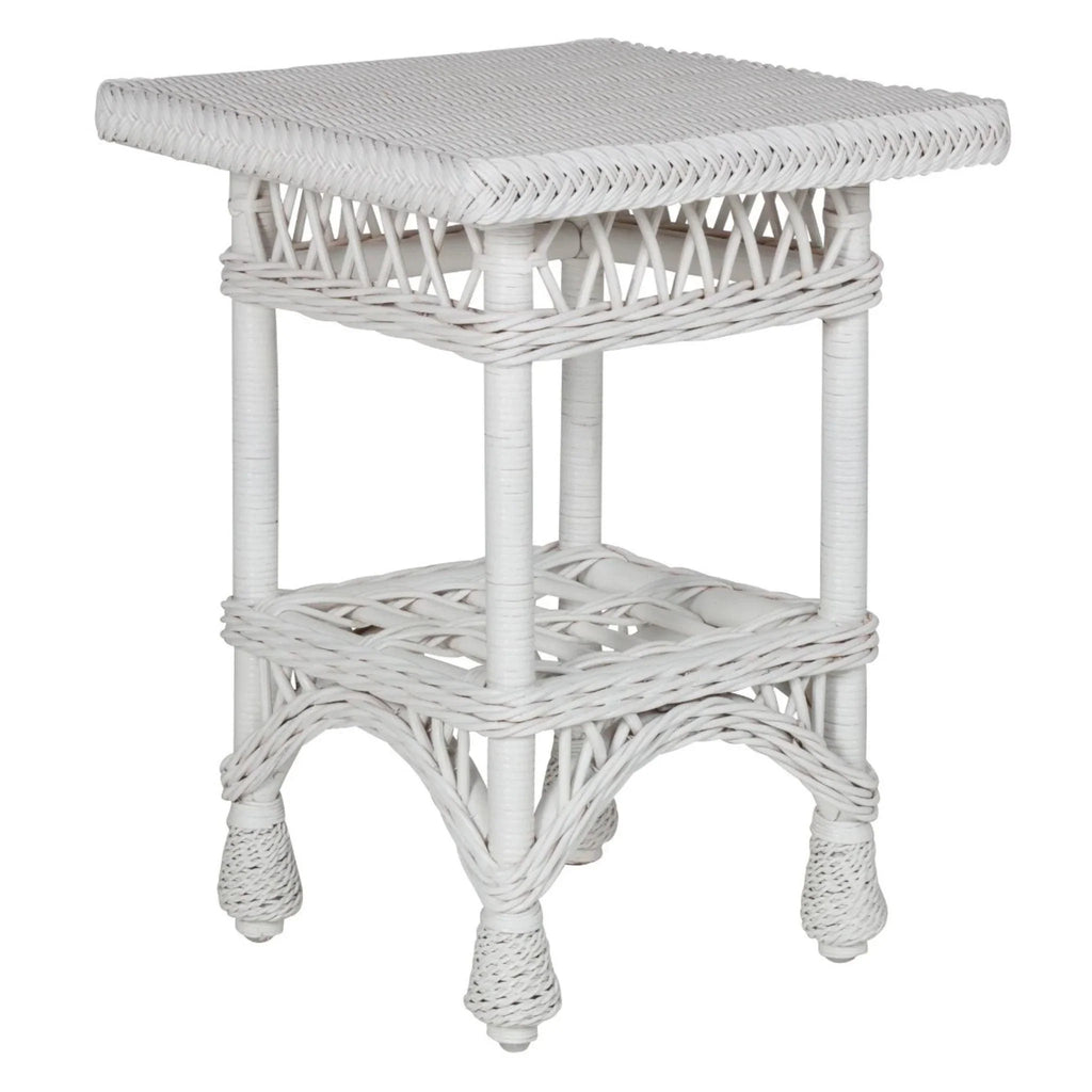 Harbor Front Wicker End Table - Side & Accent Tables - The Well Appointed House