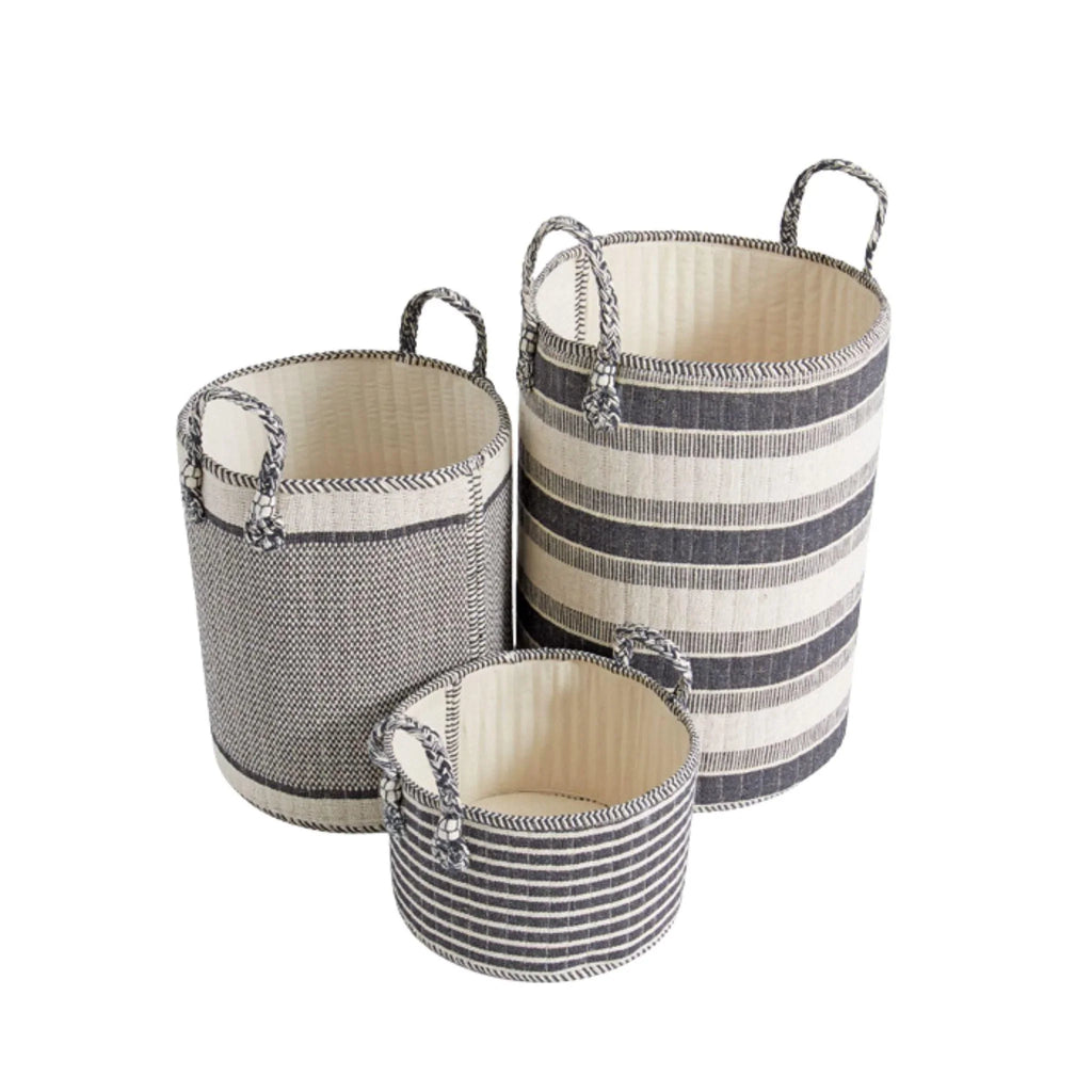 Hardback Linen Storage Baskets - Baskets & Bins - The Well Appointed House