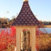 Hardwood Villa Bird Feeder with Copper Roof - Birdhouses - The Well Appointed House