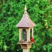 Hardwood Villa Bird Feeder with Copper Roof - Birdhouses - The Well Appointed House