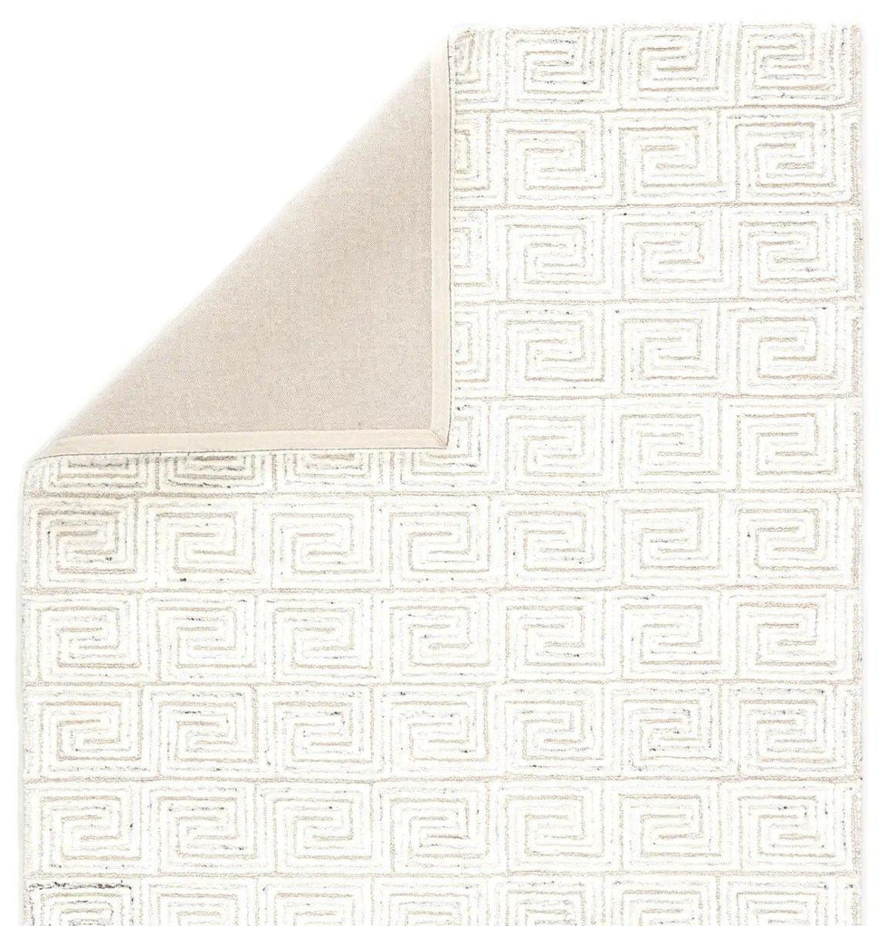 Harkness Area Rug with a Greek Key Pattern in Natural Colors - Rugs - The Well Appointed House
