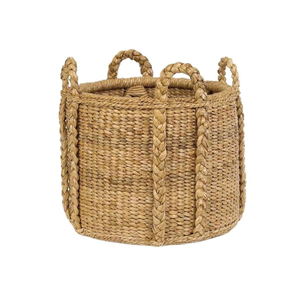 Harvested Rattan Wicker Storage Basket with Handles - Baskets & Bins - The Well Appointed House